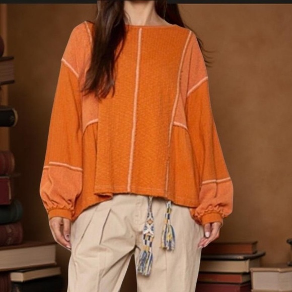 POL Sweater Contrast Pattern
Sweater -Boho Top Large NWT Boutique - Picture 15 of 15